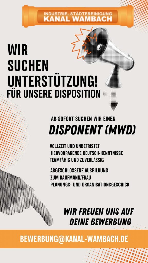 Original-Stellenanzeige: Disponent (m/w/d)